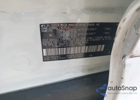 2020 Toyota Rav4 Xle from USA, damaged, VIN 2T3W1RFV1LC079243